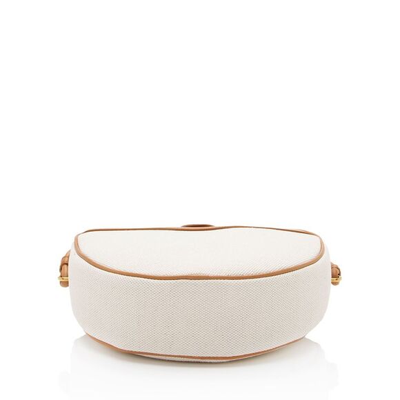 Saint Laurent Canvas Calfskin Monogram Sac Coeur Crossbody - Picture 4 of 15